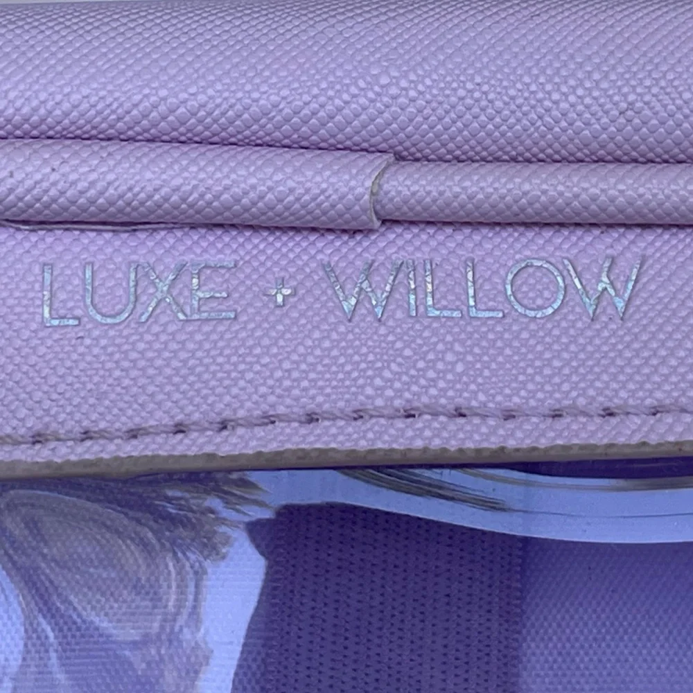 Luxe + Willow Clear Windowed Makeup Bag With Two Compartments NWOT